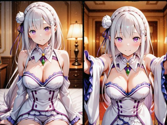 エミ〇ア 初夜記録 - サンプル画像 1