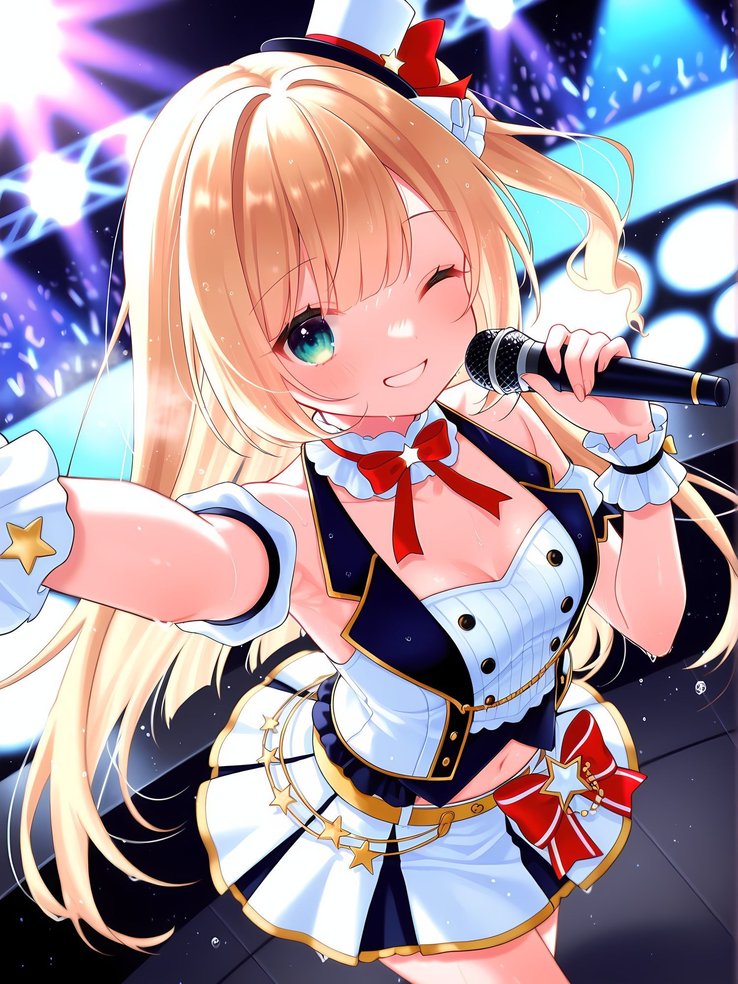地下アイドルの水着ライブに乱入セックス! - サンプル画像 1