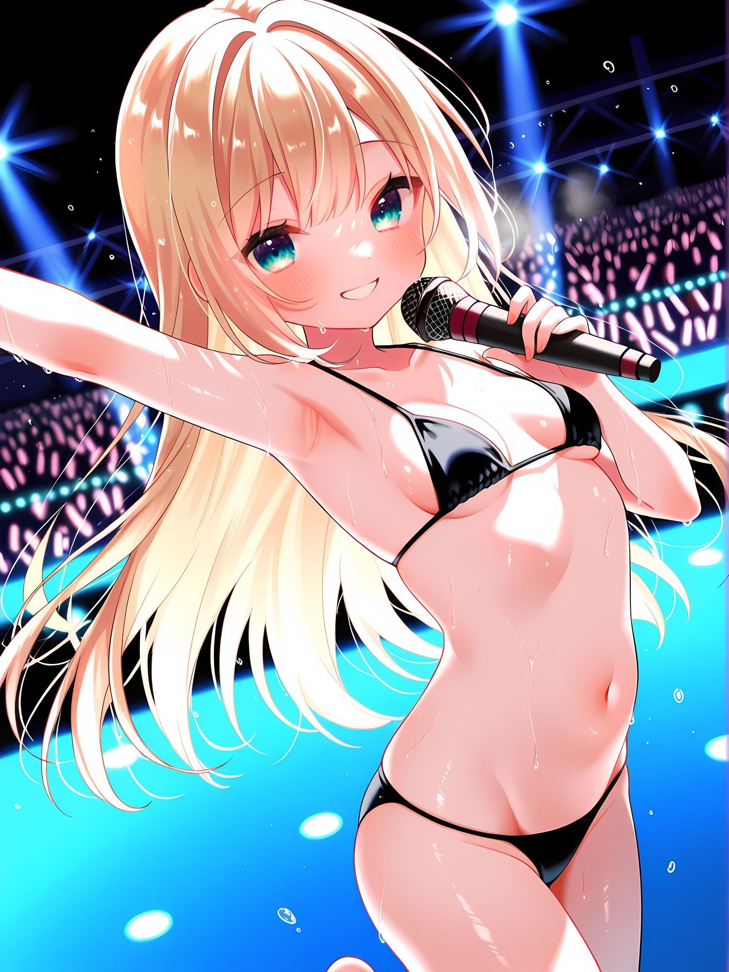 地下アイドルの水着ライブに乱入セックス! - サンプル画像 2