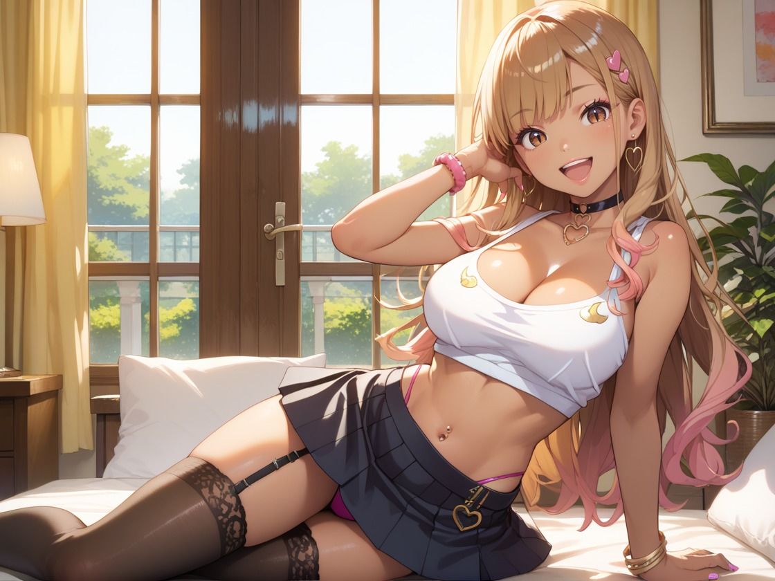 エロカワ巨乳ギャルの性生活をのぞき見 - サンプル画像 1