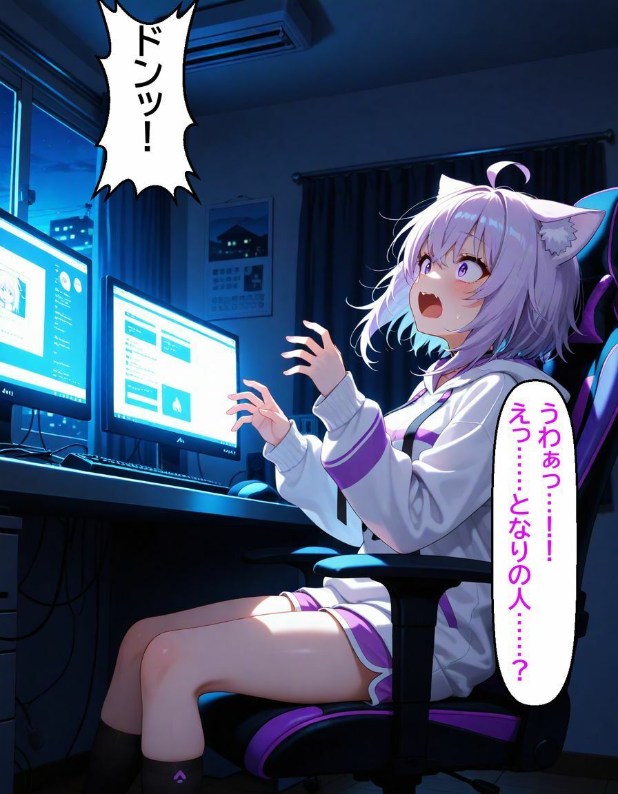 猫〇おかゆ 〜一人でしてる声、隣にバレてました〜 - サンプル画像 3