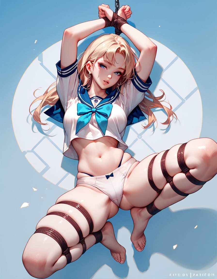 女子校生緊縛イラスト集1 - サンプル画像 5