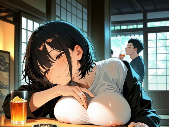 出張先の温泉で上司に飲まされハメられた新婚人妻 - サンプル画像 1
