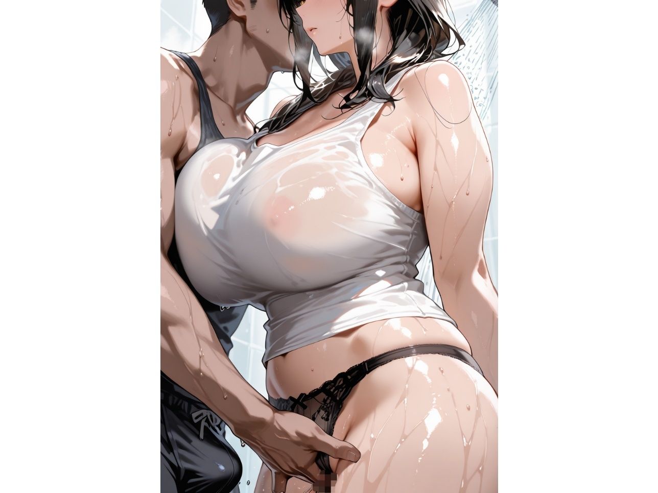 汗だくSEXで堕ちる友達の爆乳母さん - サンプル画像 7