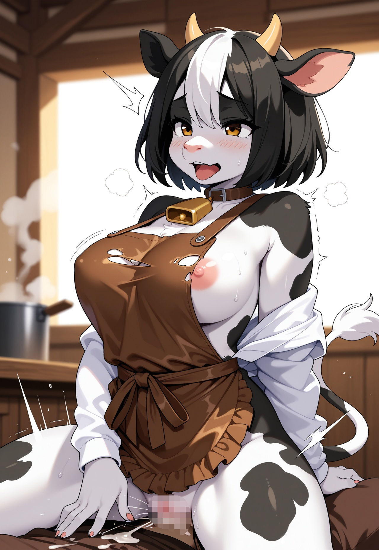 牛娘のコスプレ撮影会 - サンプル画像 6