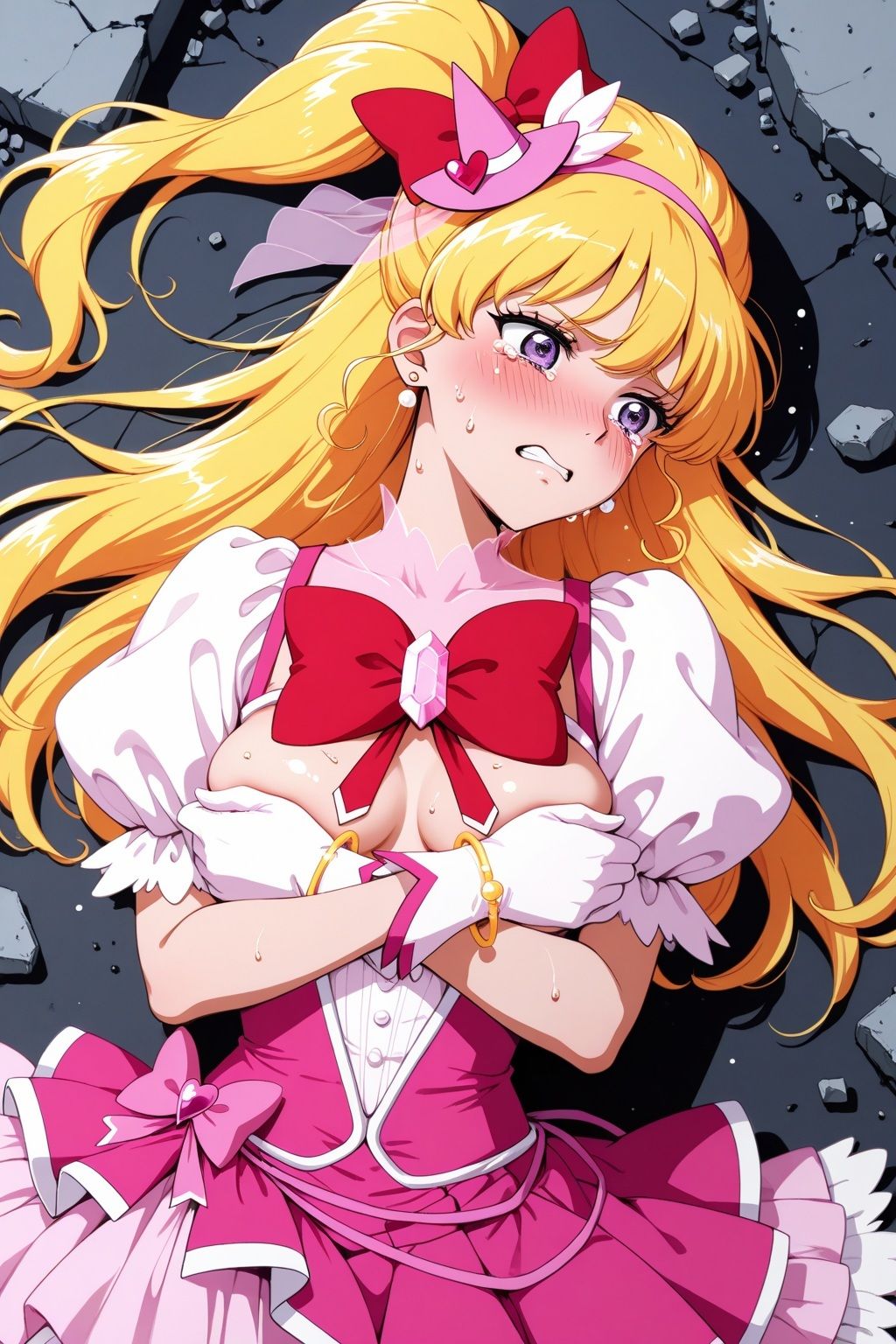 変身ヒロイン×辱 魔法使いプ●キュア! キュ●ミラクル敗北初セックス - サンプル画像 3