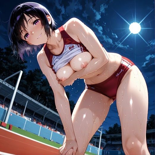 スポーツ女子セクシーイラスト集『女子陸上選手上原由紀奈』 - サンプル画像 7
