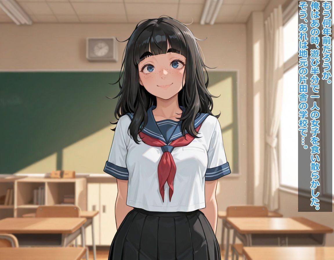 クラスの地味子を弄んだら人生終了ビッチになった(笑 中絶しまくりゲキ臭グロマ●コ - サンプル画像 1