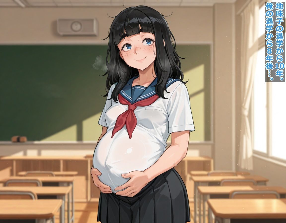 クラスの地味子を弄んだら人生終了ビッチになった(笑 中絶しまくりゲキ臭グロマ●コ - サンプル画像 7