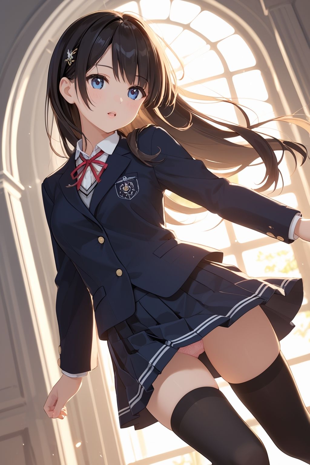 【ラッキーパンチラ】パンツが見えていることに気づいていない女の子たち - サンプル画像 7