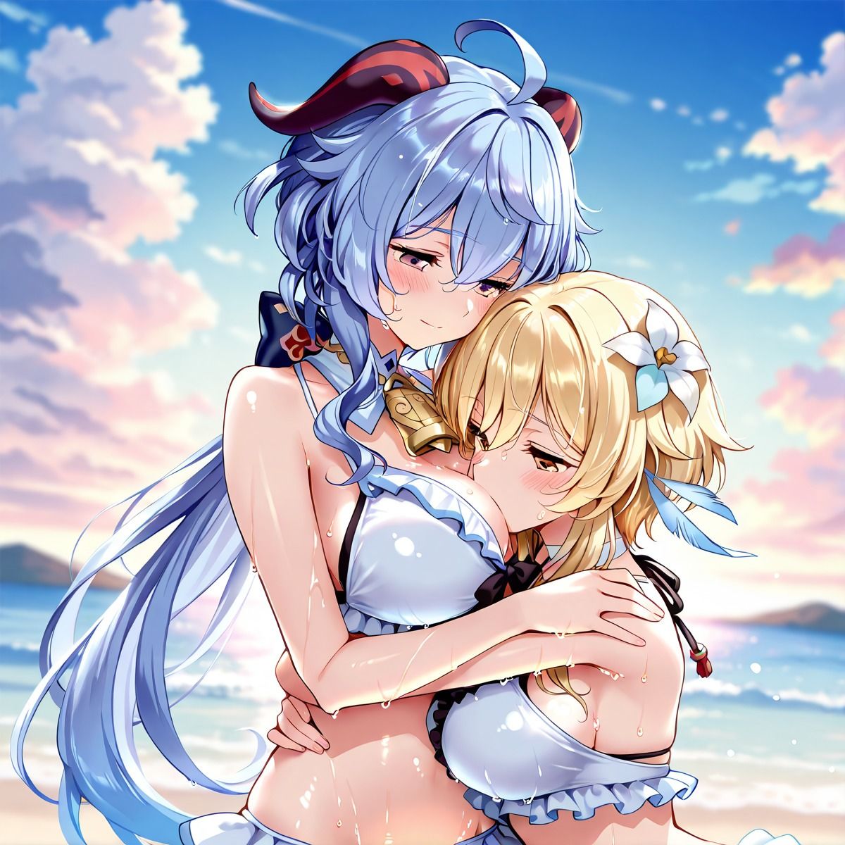 ほ〇る×甘〇 ふたなり百合CG集2 - サンプル画像 1