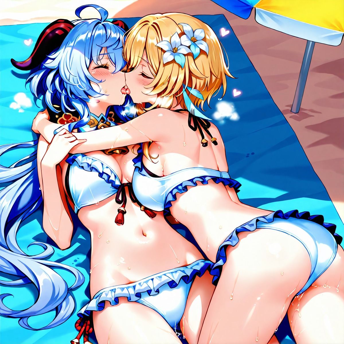 ほ〇る×甘〇 ふたなり百合CG集2 - サンプル画像 2