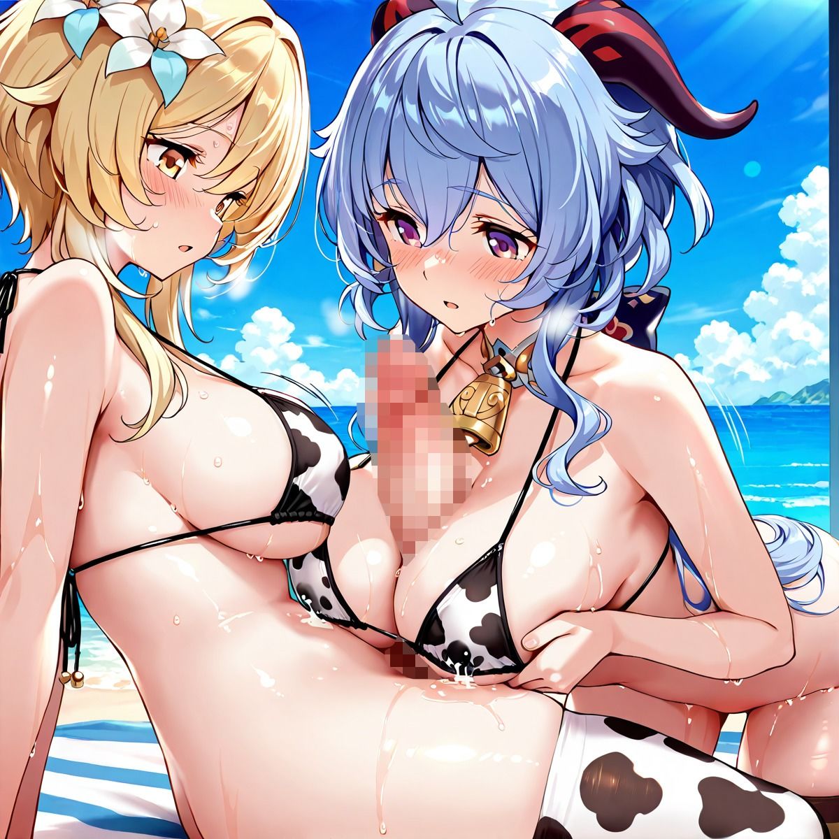 ほ〇る×甘〇 ふたなり百合CG集2 - サンプル画像 3