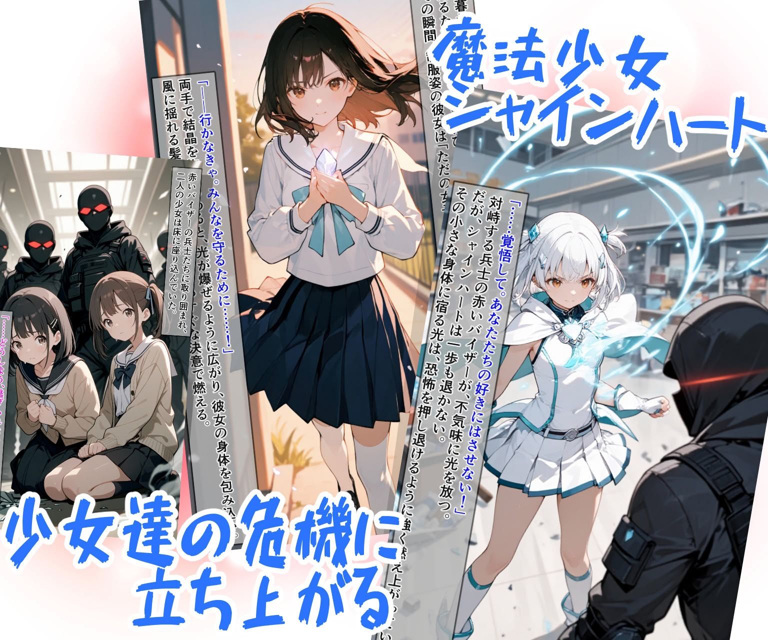 魔法少女シャインハート 完全敗北 -悪ノ組織ニ拉致サレル少女達- - サンプル画像 1