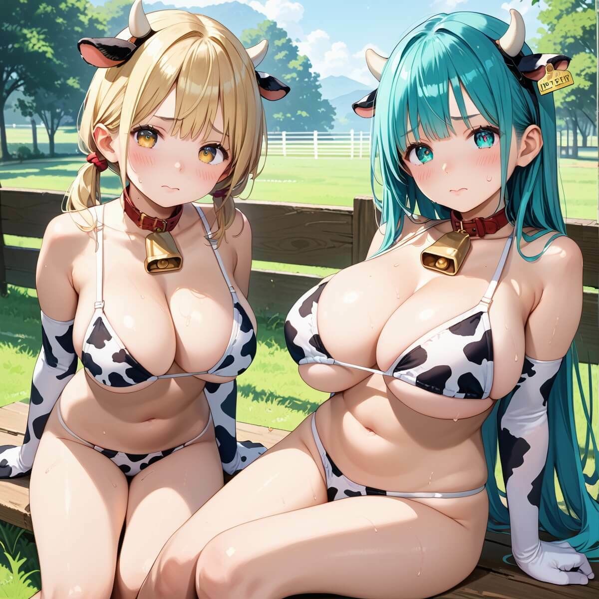 爆乳牛娘の正しい飼育方法〜エサだけじゃなく、私たちはミルクも必要なんです!〜4【厳選CG200枚収録】 - サンプル画像 8