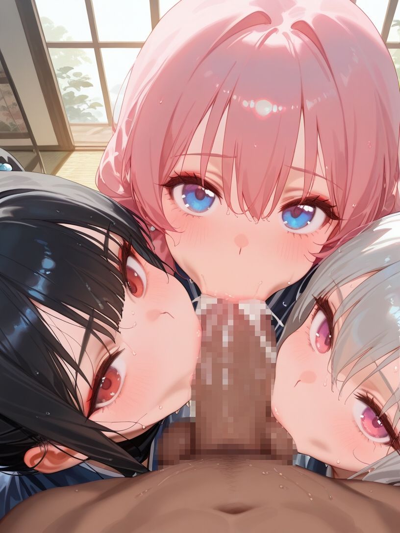 巨乳くノ一とハーレムエッチ - サンプル画像 5