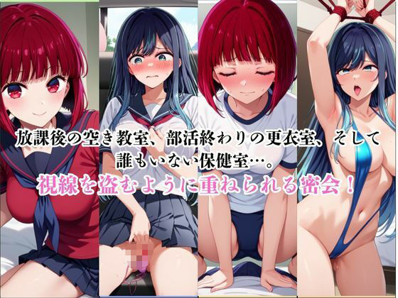 マジメな男教師×誘惑するビッチなヒロイン 〜エッチなご奉仕&逆転SEX〜推し○子編 - サンプル画像 2