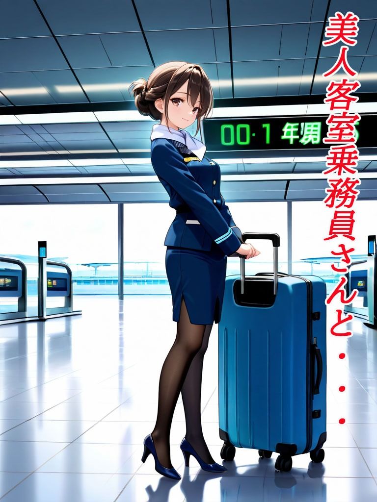 清楚なCAは性欲モンスター〜制服の奥に隠された本性〜 - サンプル画像 1