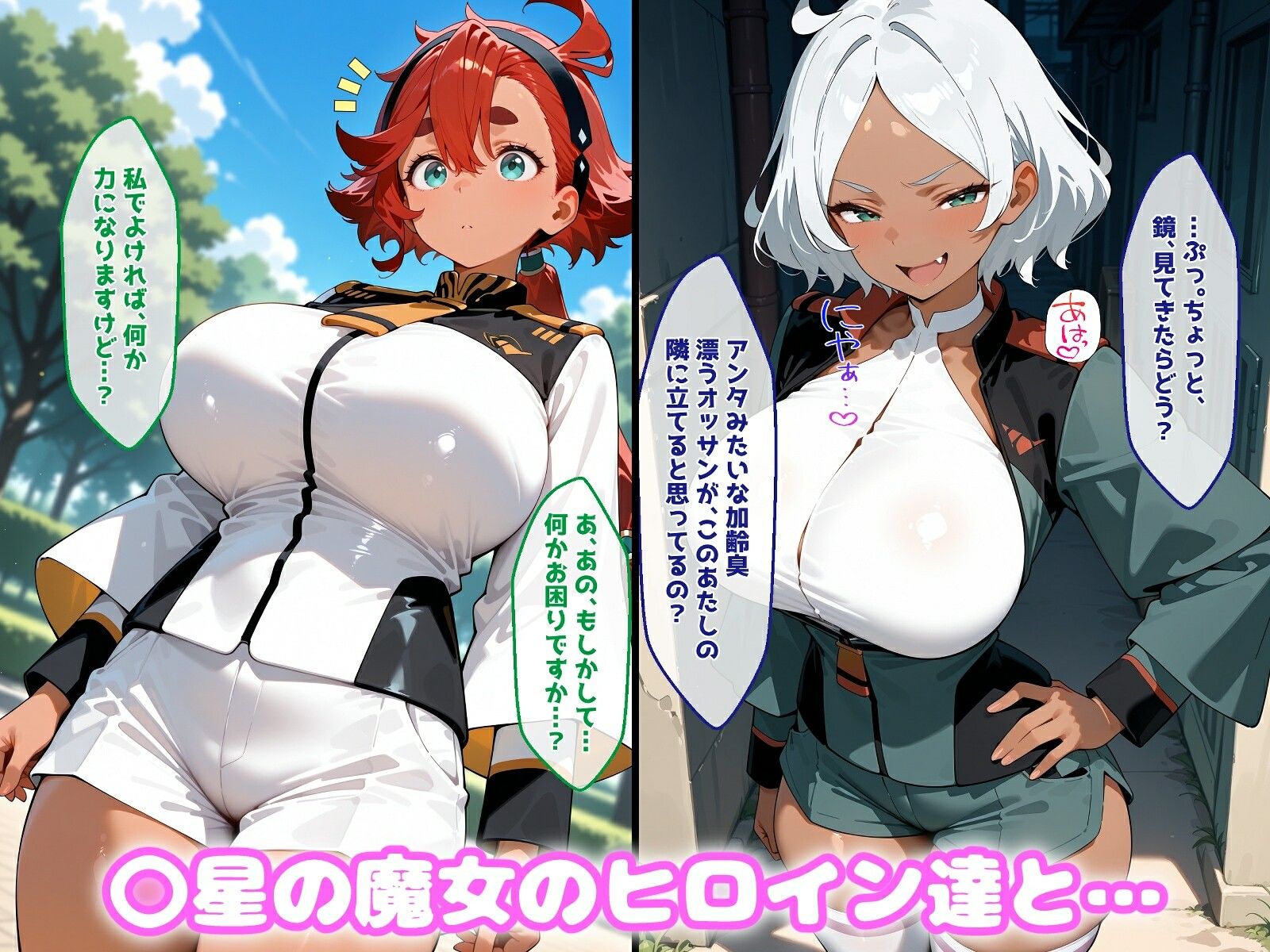 〇眠アプリで妊娠孕ませ 〇星の魔女のヒロインたちと膣内射精えっちする話 - サンプル画像 1
