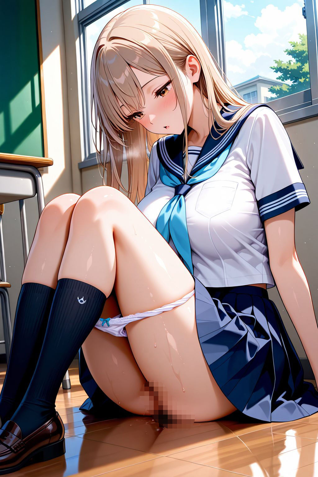 女子校生 美ギャルをハメ放題 辱められて生ハメ緊縛玩具攻め - サンプル画像 1