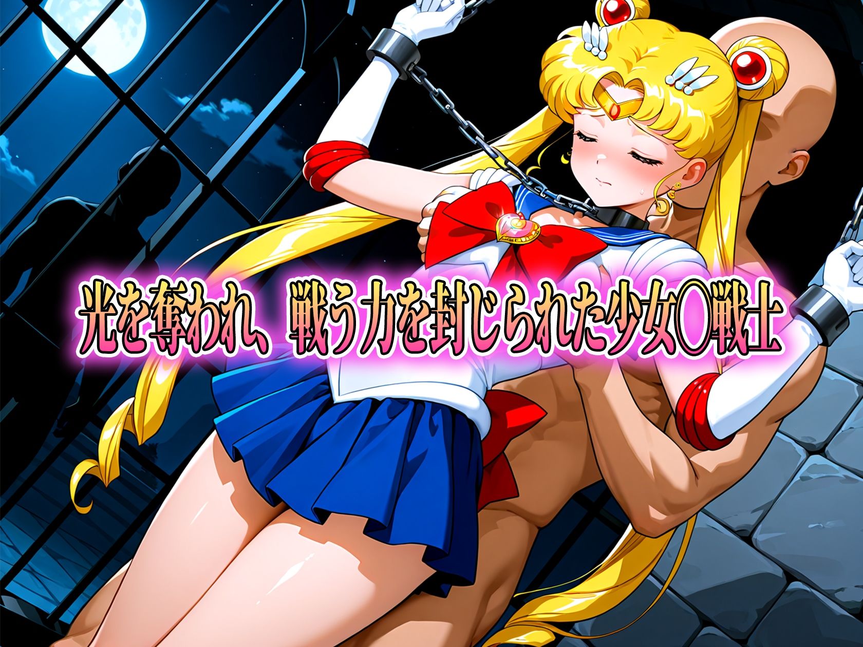 囚われた美少女戦士セーラー◯ーン 月野◯さぎ - サンプル画像 1