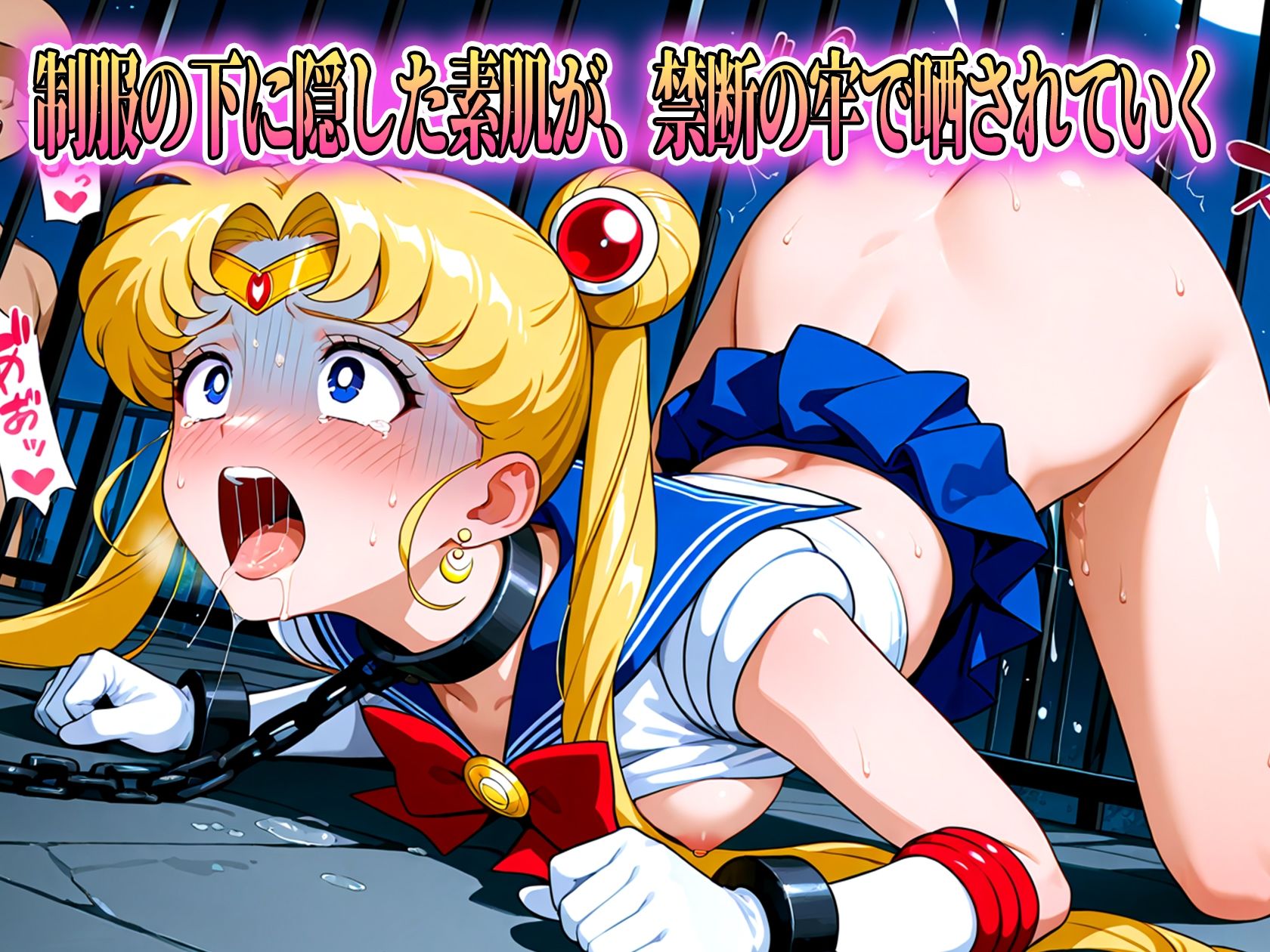 囚われた美少女戦士セーラー◯ーン 月野◯さぎ - サンプル画像 3