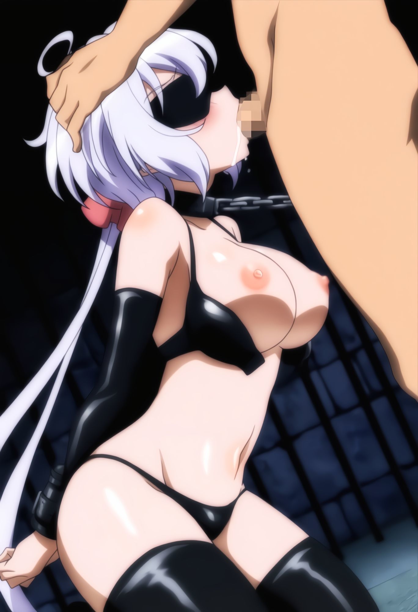 【戦姫絶○シンフォギア】雪○クリス_拘束調教&牝牛堕ち - サンプル画像 2