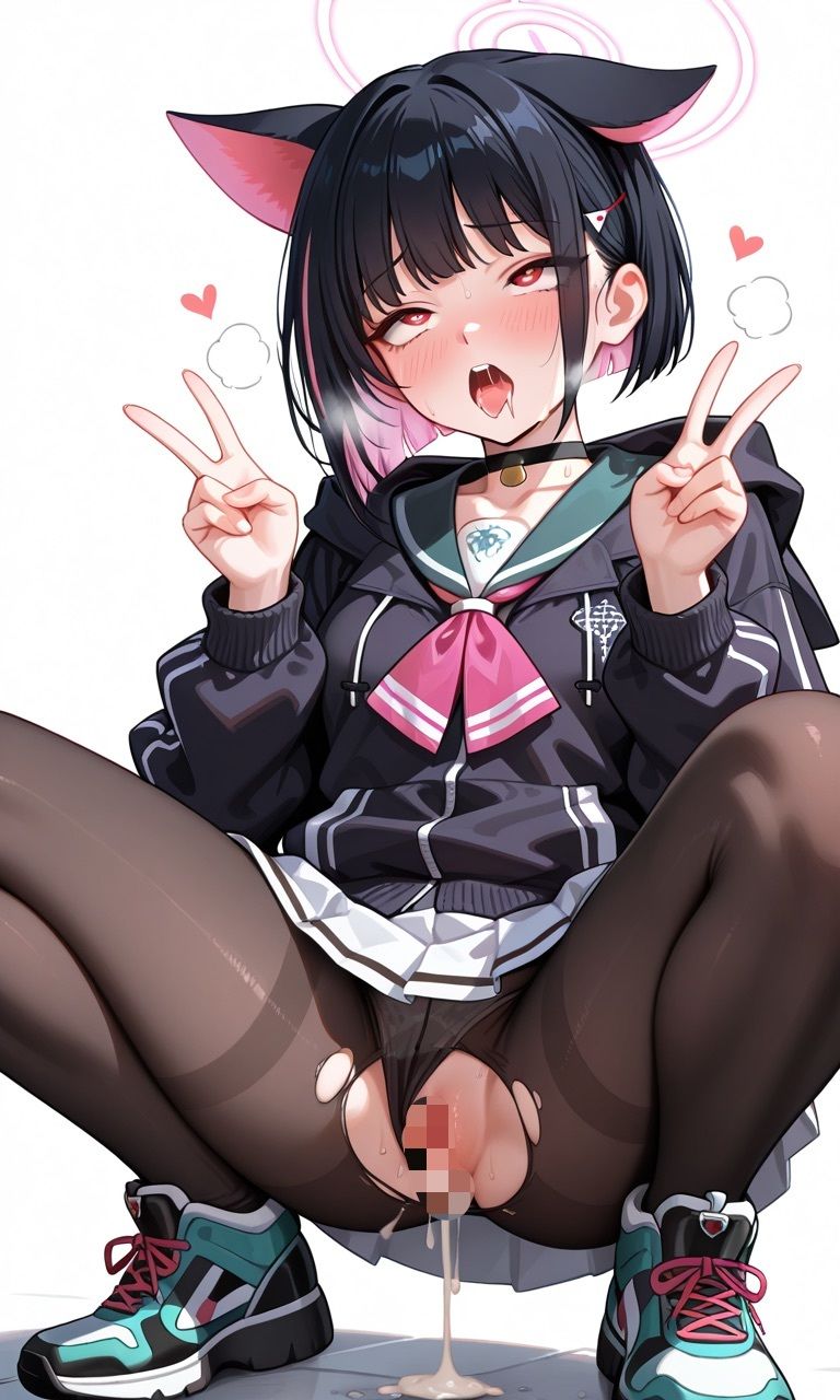 ブ◯アカ 杏◯カズサ 発情S◯X R18 CG集 - サンプル画像 5