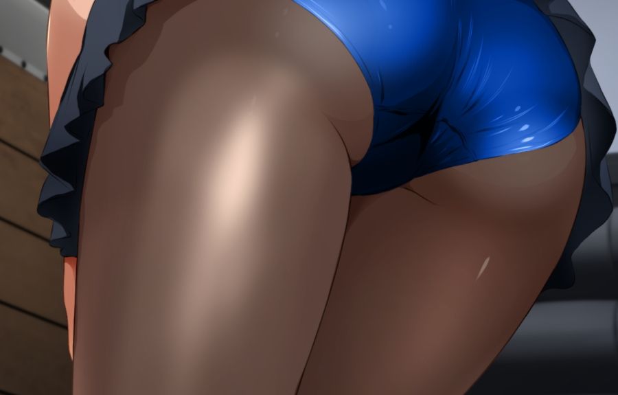 格闘女子天崎美姫と制服ブルマ黒タイツ - サンプル画像 8