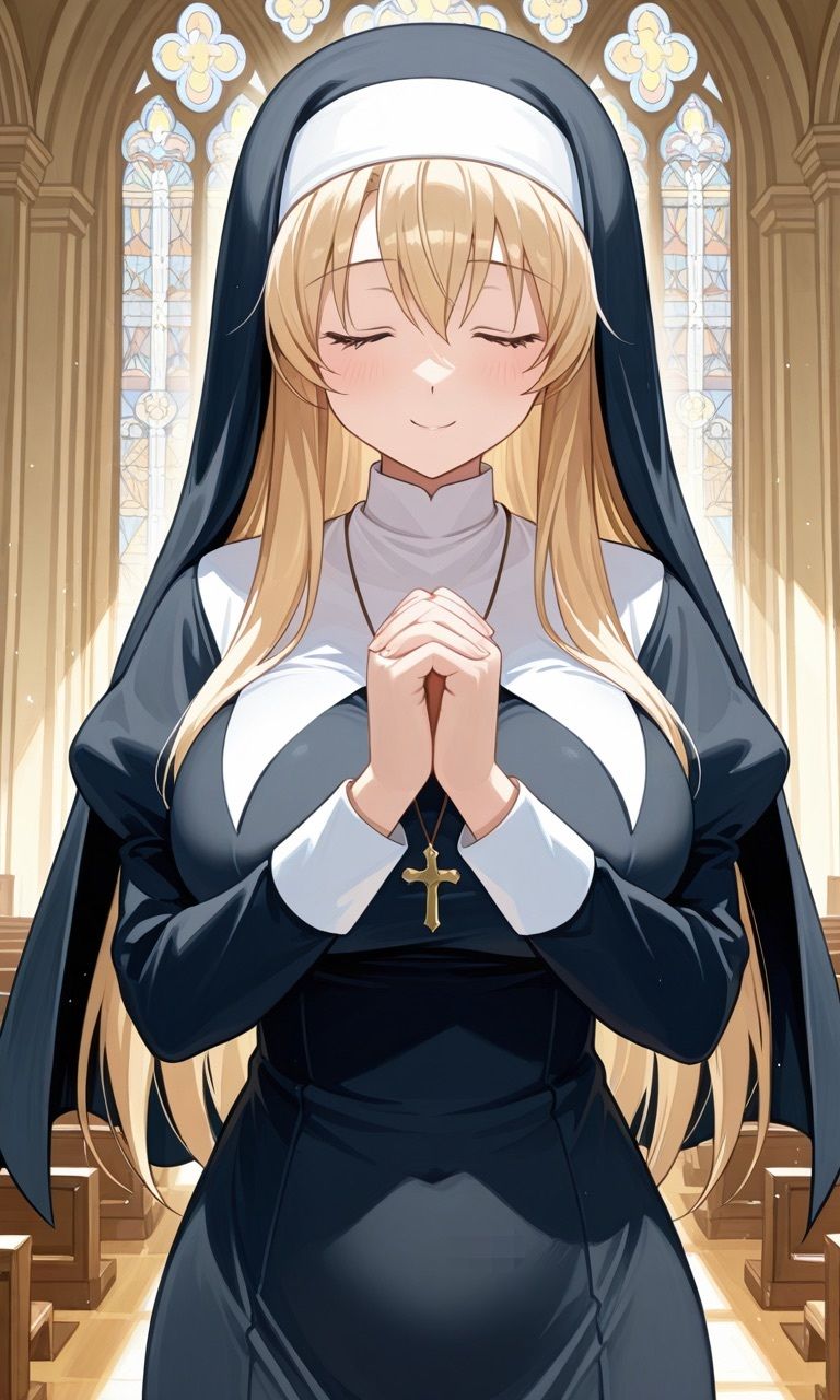 メス〇〇ロリサキュバスに完全敗北したセ◯ズリ大好き(はーと)ふたなりシスター - サンプル画像 1