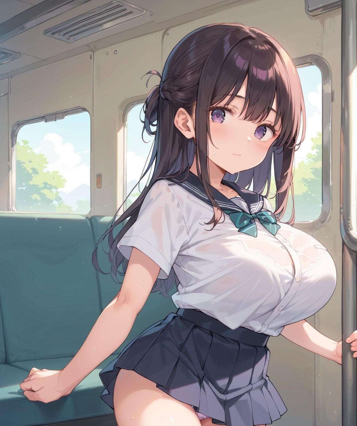 通学中のあの娘は、制服の下の誘惑を見せつけてくる02 - サンプル画像 5