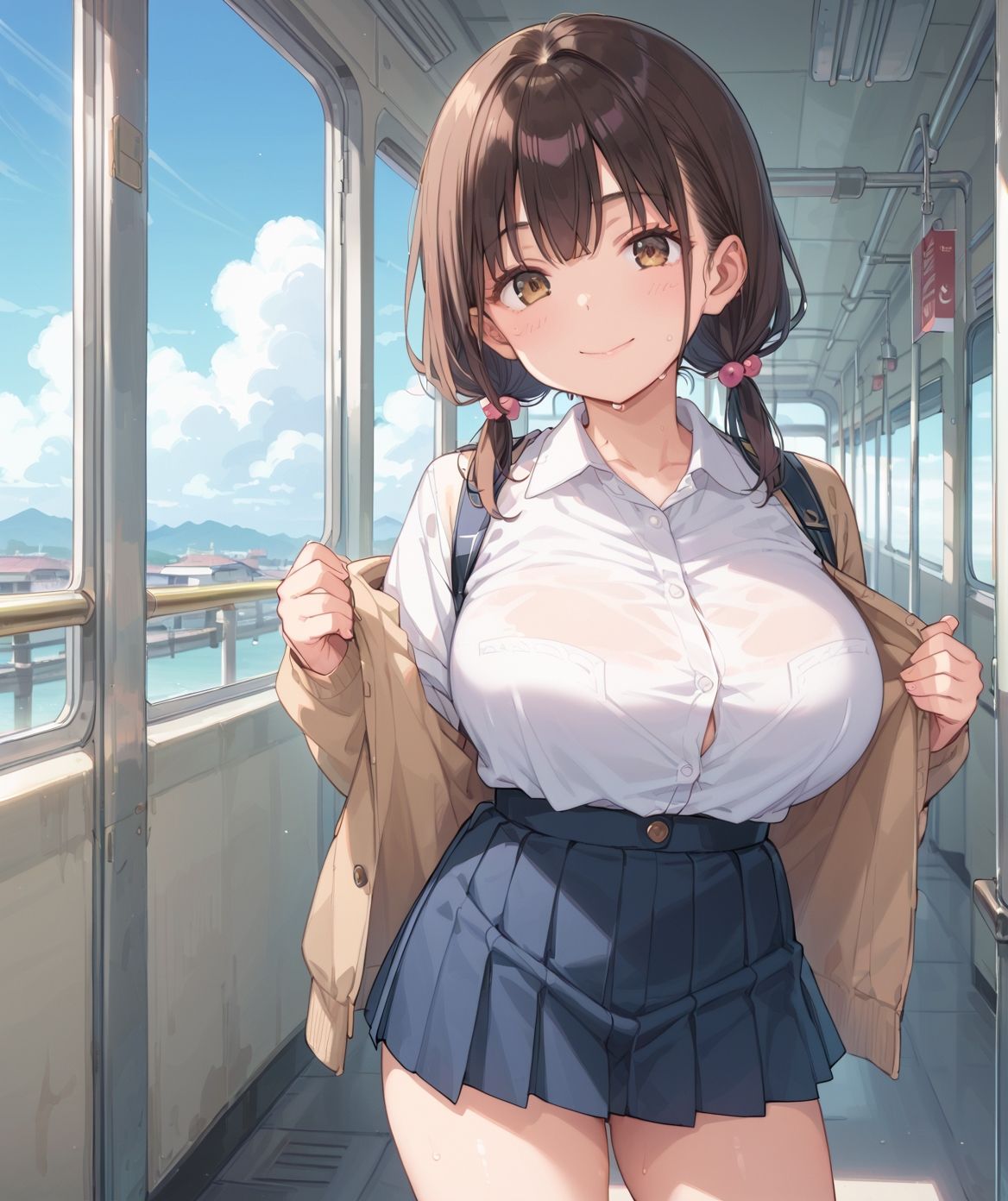 通学中のあの娘は、制服の下の誘惑を見せつけてくる05 - サンプル画像 5