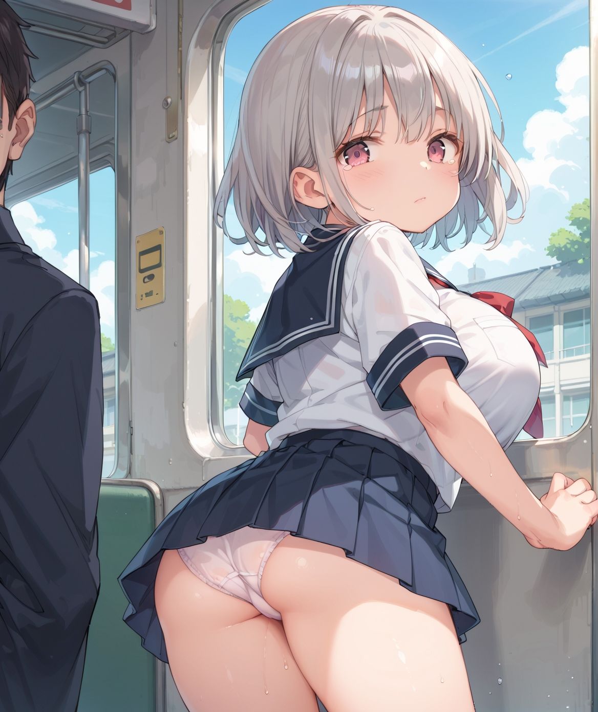 通学中のあの娘は、制服の下の誘惑を見せつけてくる06 - サンプル画像 3