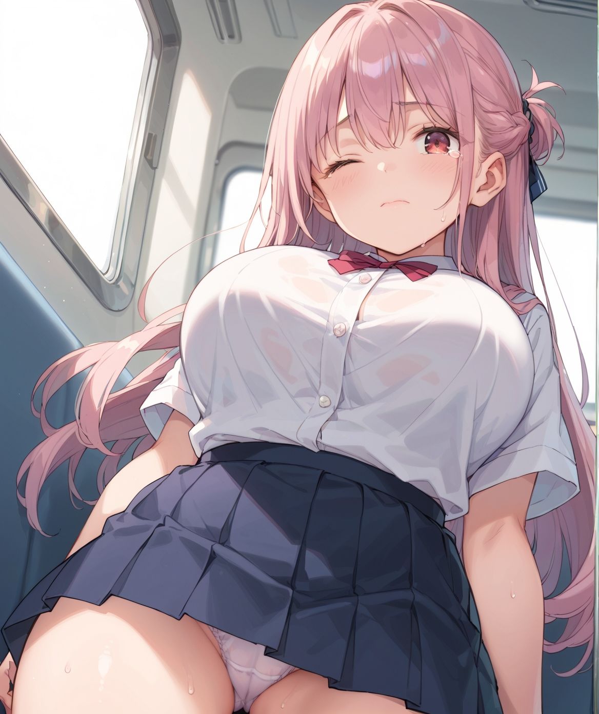 通学中のあの娘は、制服の下の誘惑を見せつけてくる06 - サンプル画像 5