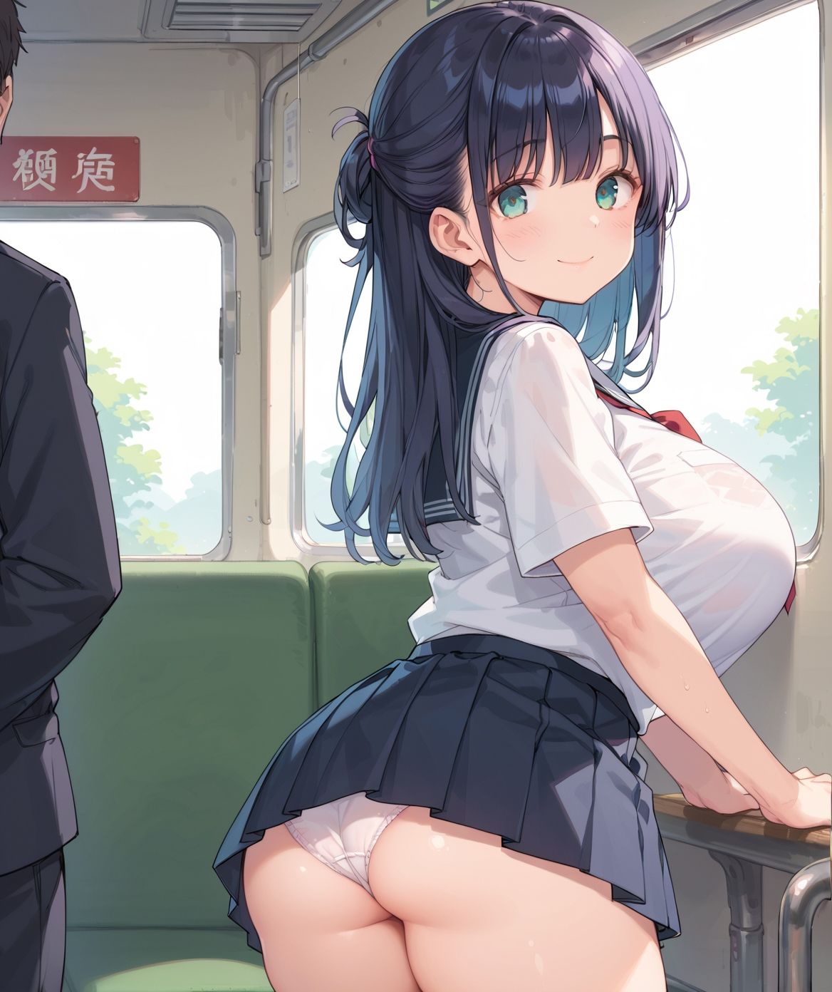 通学中のあの娘は、制服の下の誘惑を見せつけてくる07 - サンプル画像 1