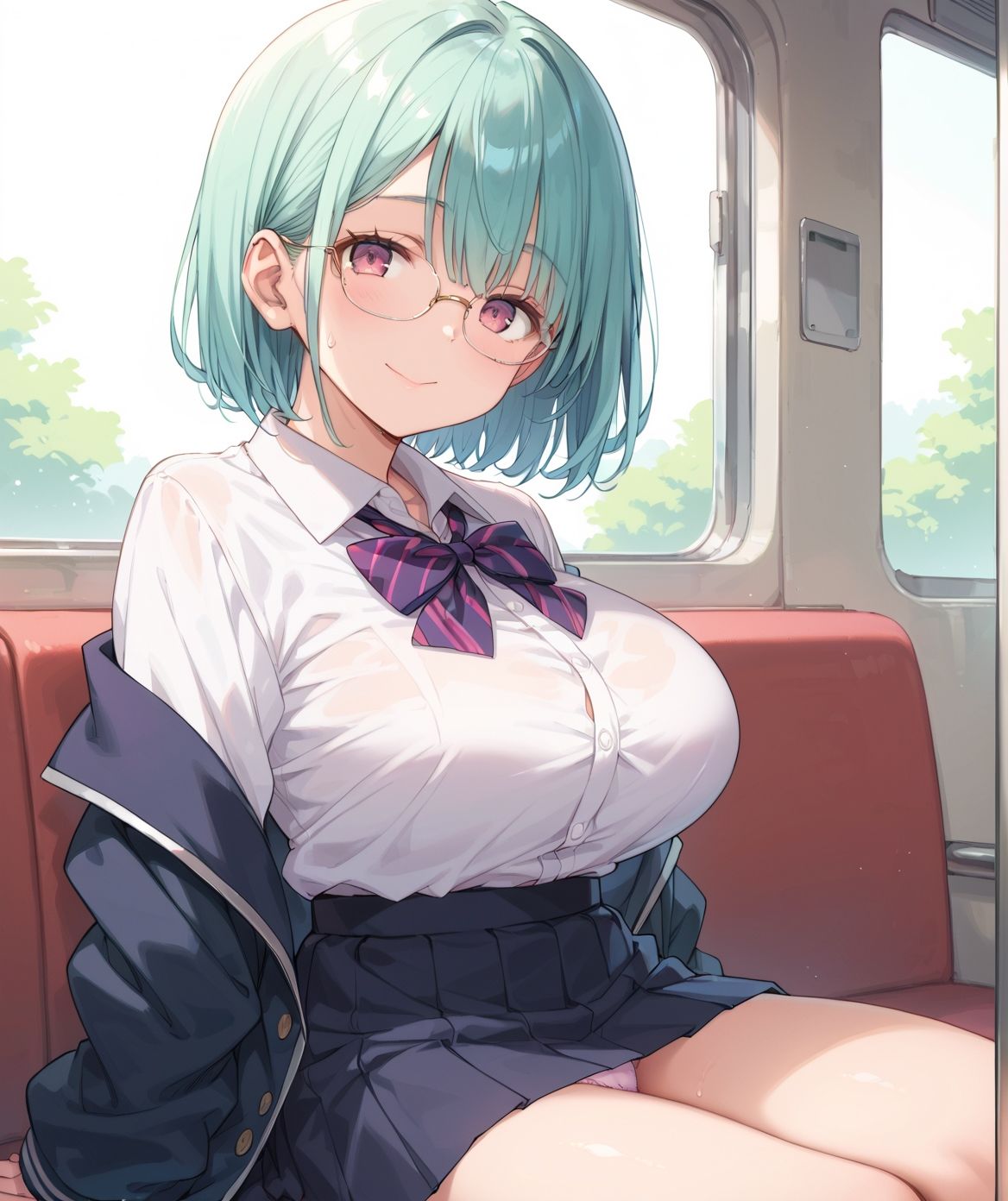 通学中のあの娘は、制服の下の誘惑を見せつけてくる11 - サンプル画像 1