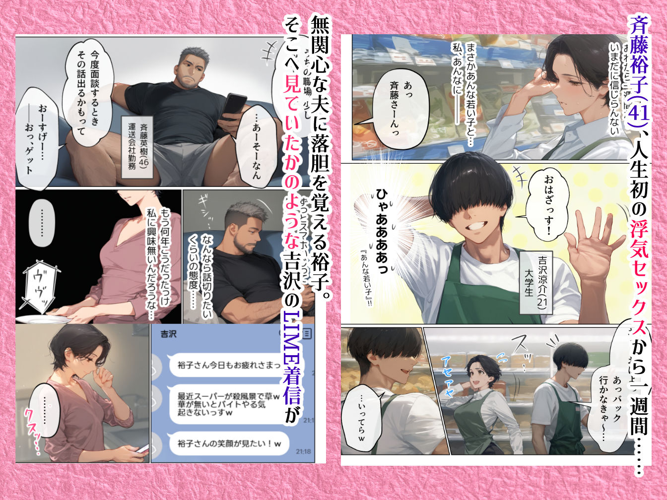 バ先のパート主婦(41)とセフレになったので週三で濃厚変態セックスを仕込んだら乳首ピアスと肛門で発情するド変態主婦になった話 - サンプル画像 1