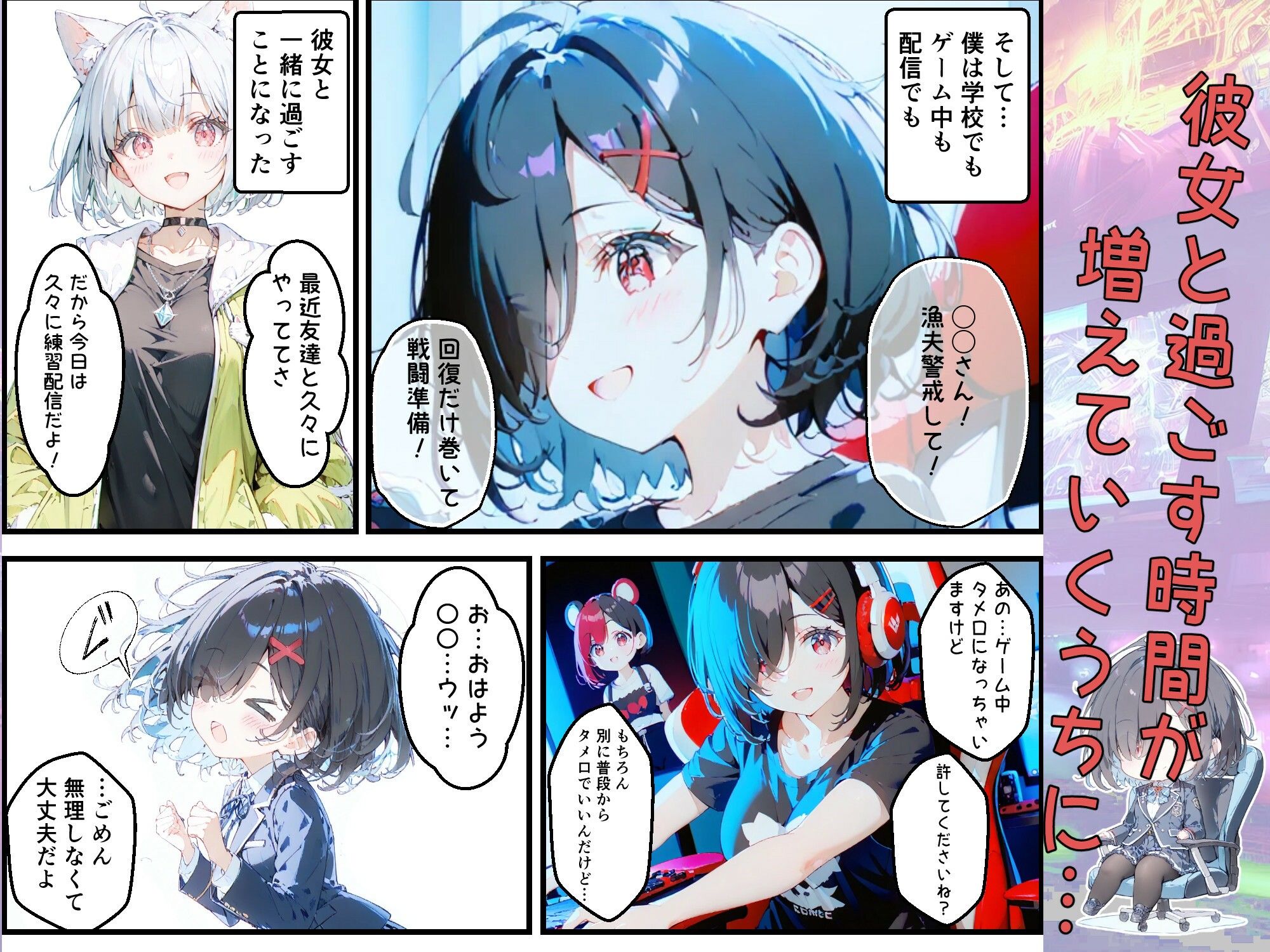 実は推しのVtuberだった地味なクラスメイトと甘々初えっち - サンプル画像 5