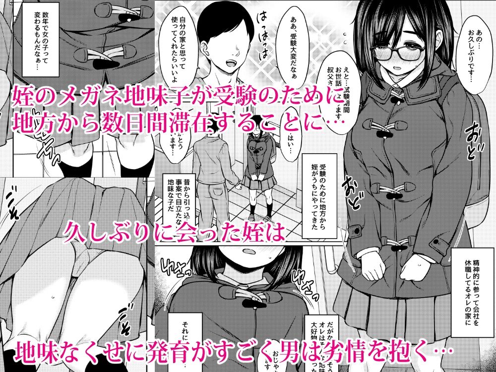 姪の巨乳メガネ地味子を催●アプリで性奴●にしたった話 - サンプル画像 1
