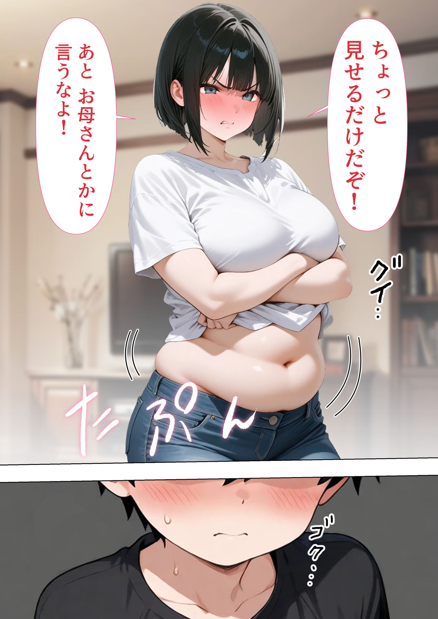 お姉ちゃんのおっぱいでヌイてもらった件 - サンプル画像 5