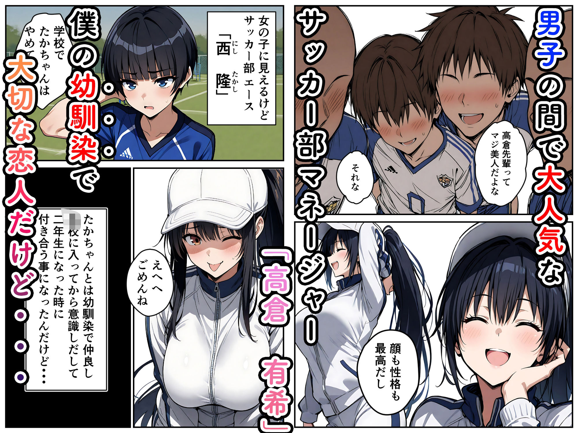幼馴染の彼女は部活の先輩の性処理係 - サンプル画像 1