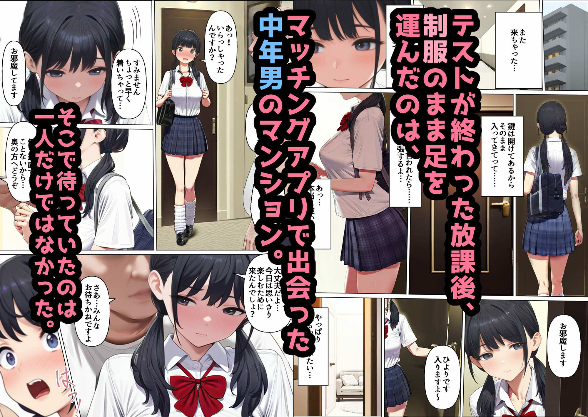 JK ・三穴ち○ぽ漬け、トロトロ絶頂ループ - サンプル画像 3