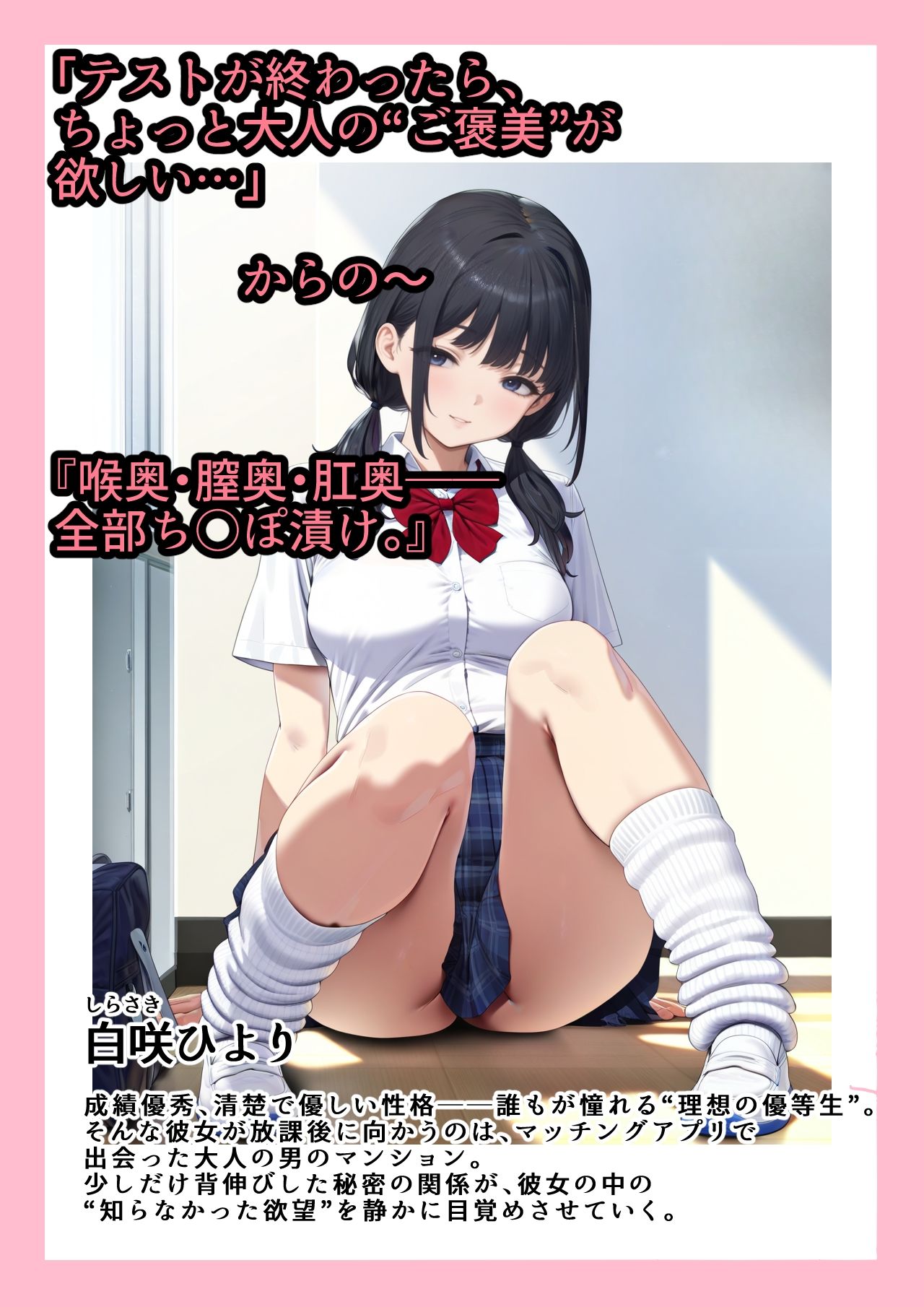 JK ・三穴ち○ぽ漬け、トロトロ絶頂ループ - サンプル画像 7