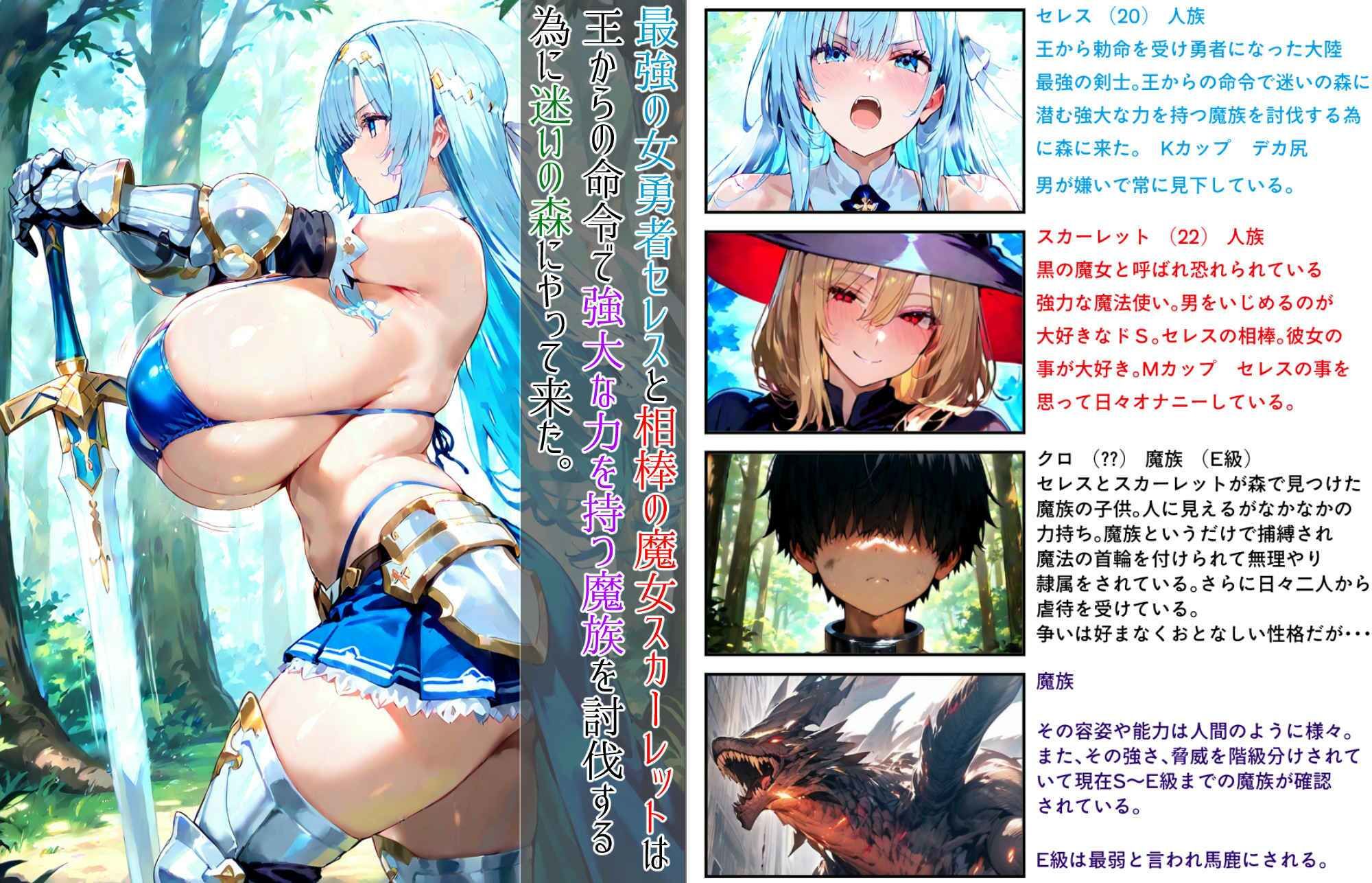 最強の女勇者と最強の魔女が最弱の魔族に完全敗北する話 - サンプル画像 1