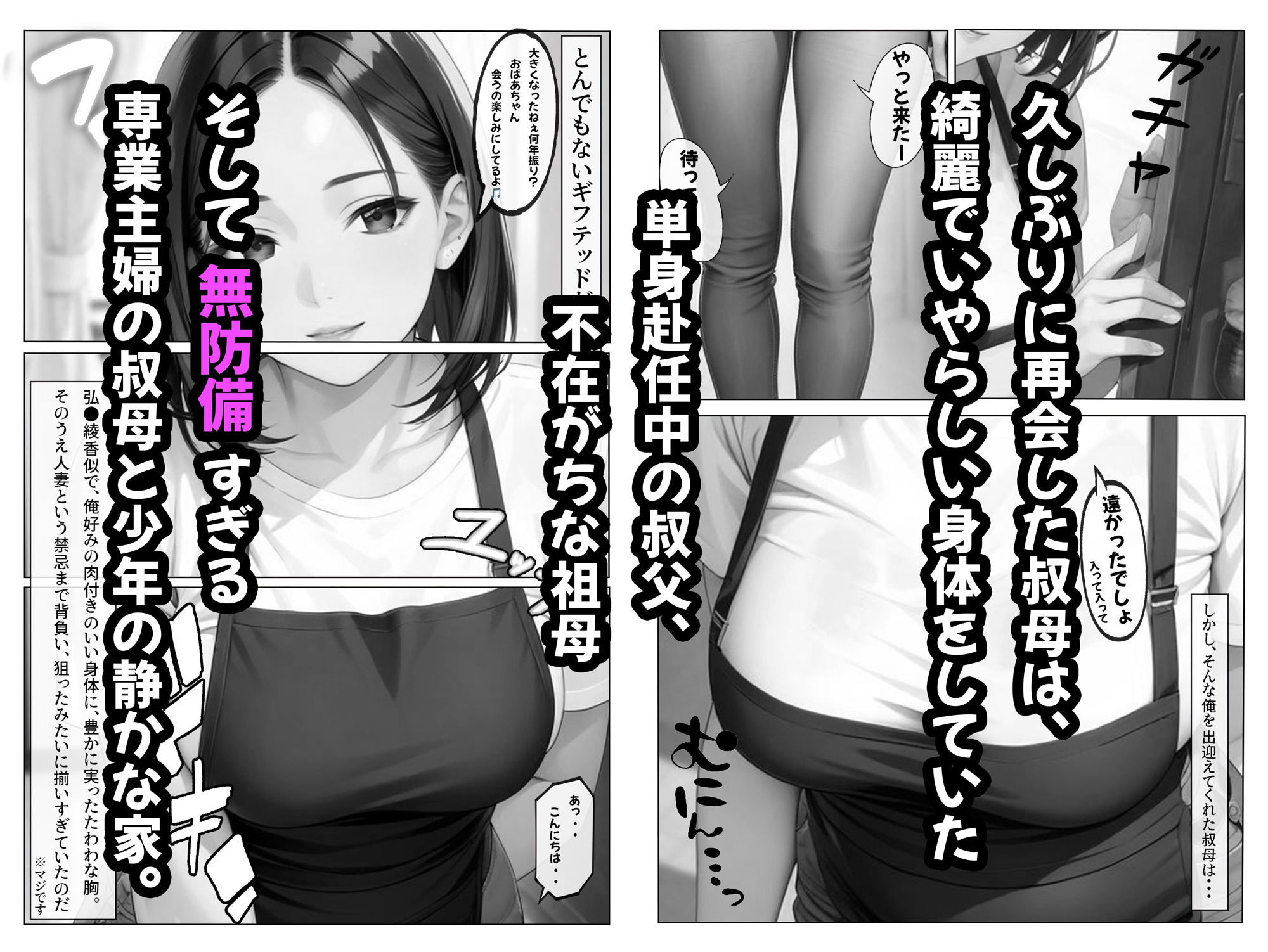 無防備な叔母と汗だくの夏休み 〜田舎の家で起こった衝撃の実話〜 - サンプル画像 4