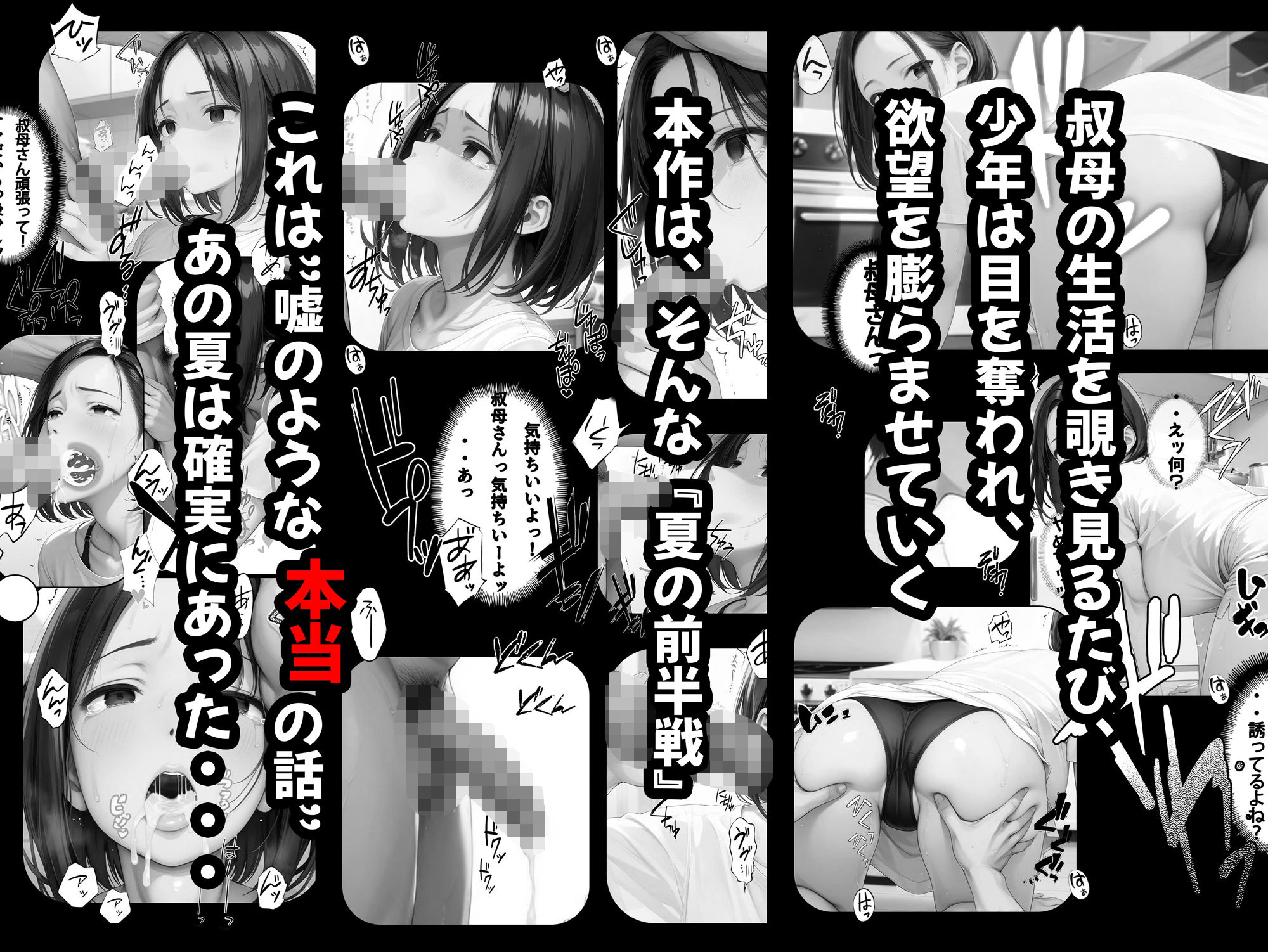 無防備な叔母と汗だくの夏休み 〜田舎の家で起こった衝撃の実話〜 - サンプル画像 7