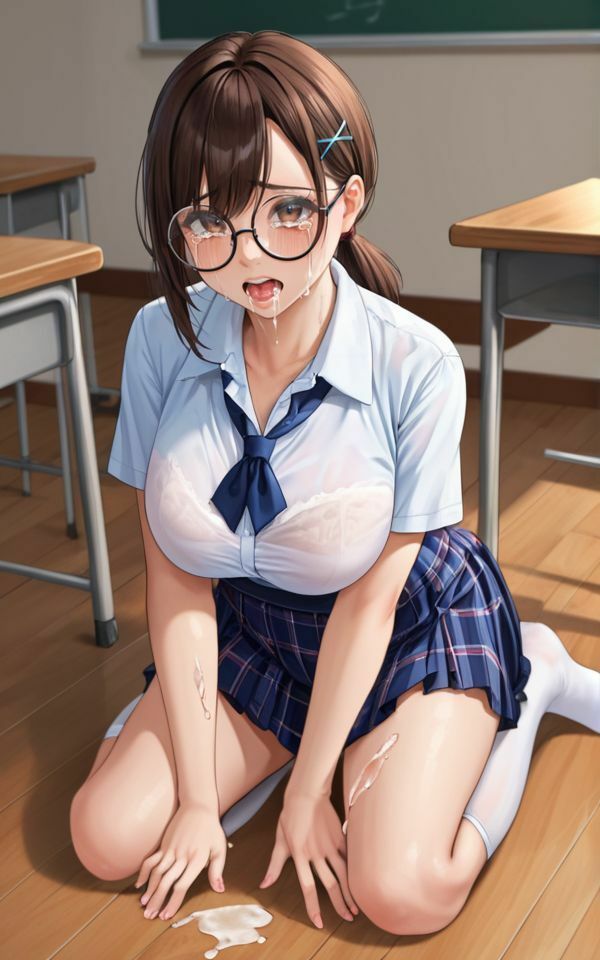 JKの教室て?真面目な卓球部に精子ぶっかけし放題・・・ - サンプル画像 2