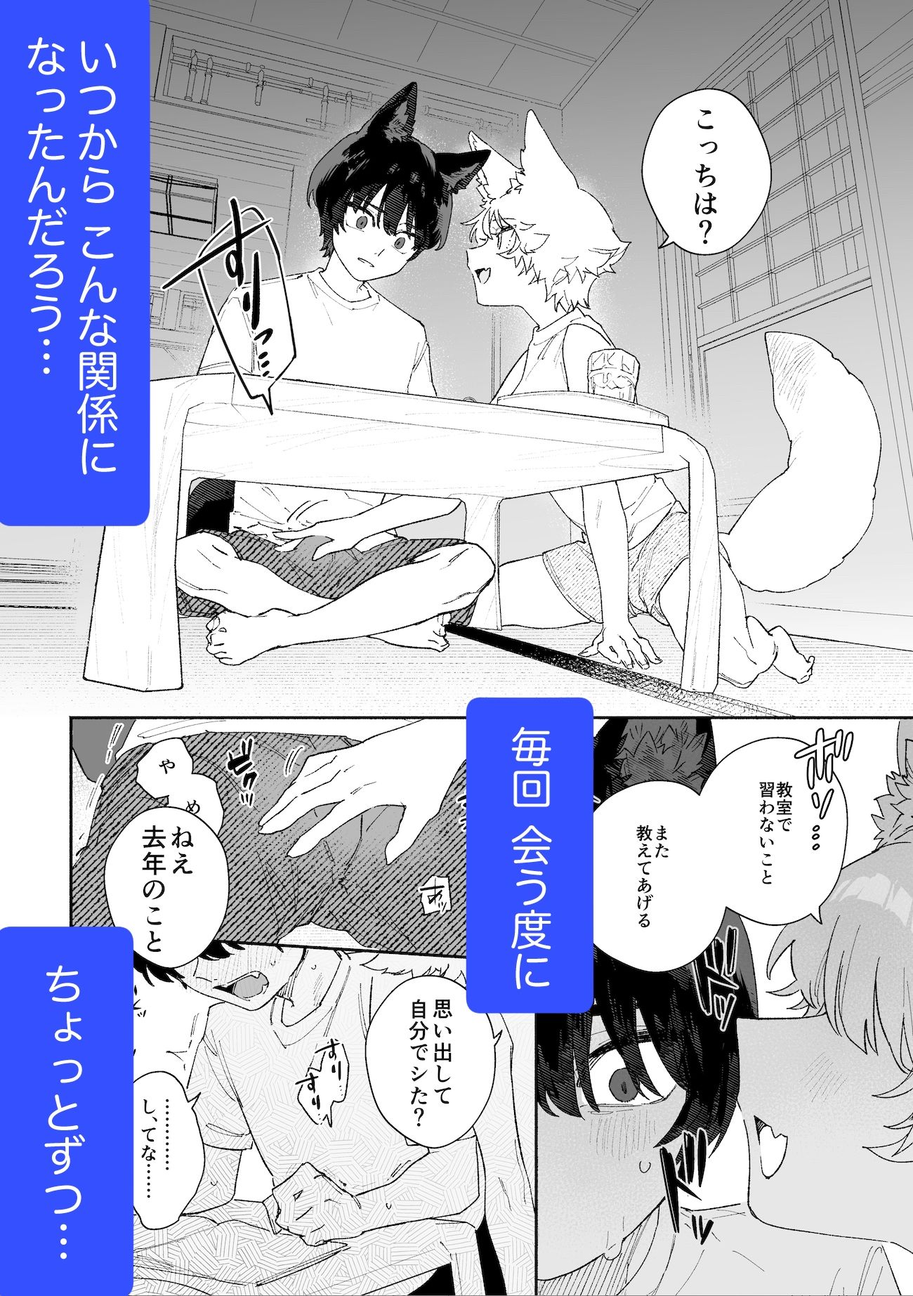 ♂が受け。コヨーテちゃん×甲斐犬くん - サンプル画像 3