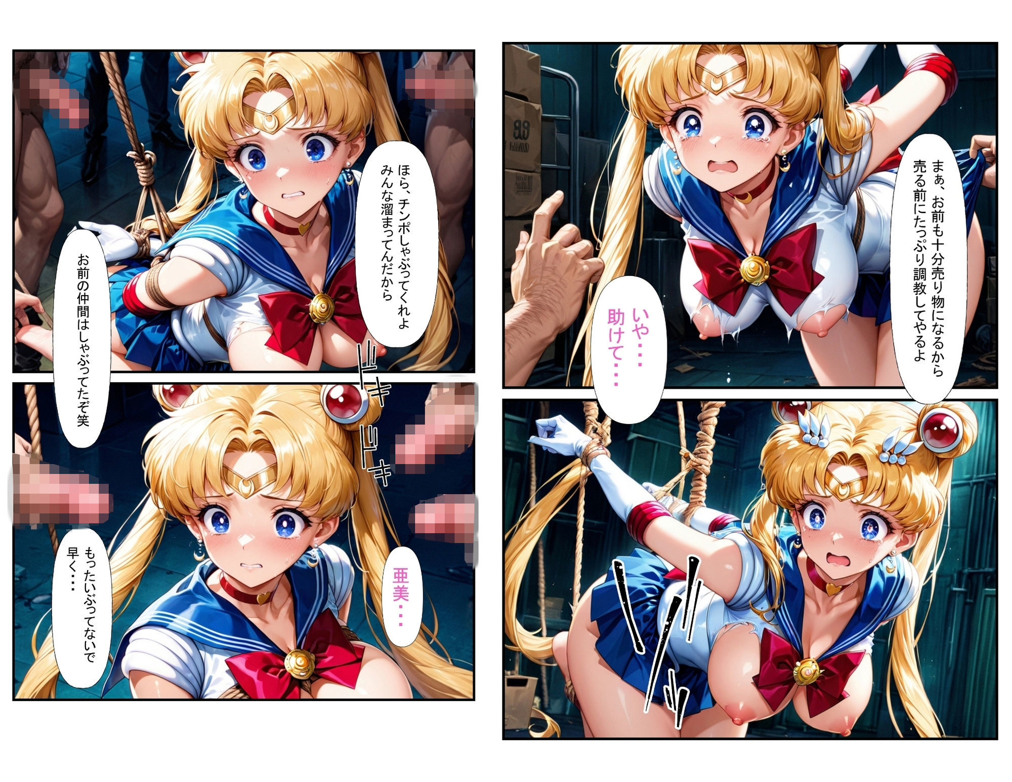 敗北の拘束 輪● セーラームーン編 - サンプル画像 5