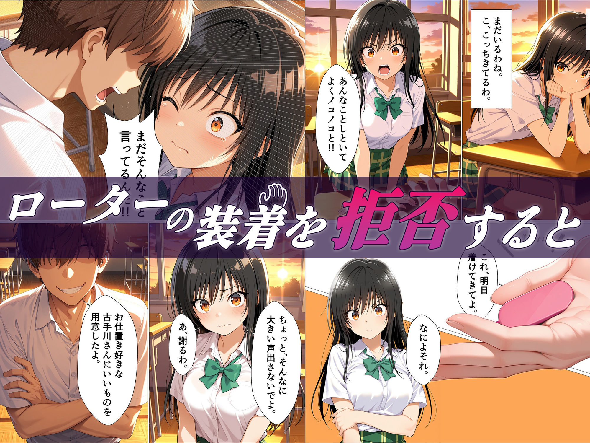 真面目な風紀委員がみんなの前で堕ちる話 - サンプル画像 6